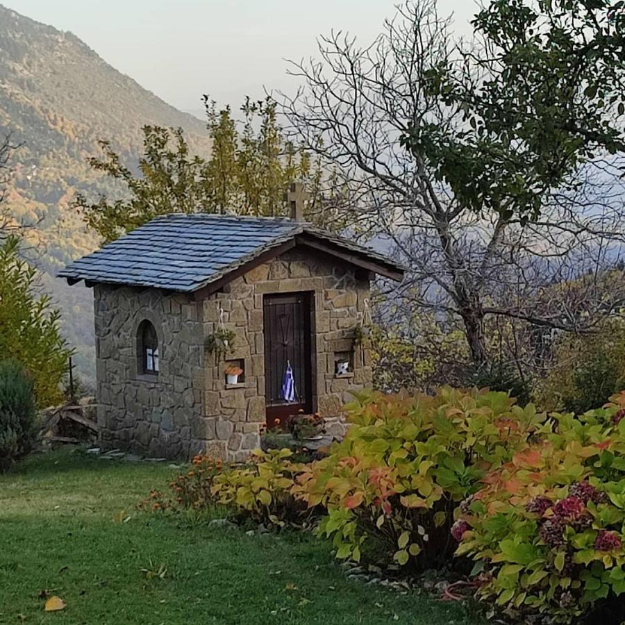 Παραδοσιακή Πέτρινη Κατοικία Στην Βλάχα Ελάτης Kültér fotó